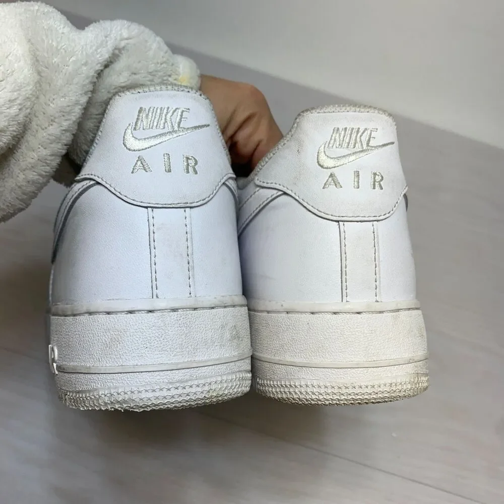 Nike Air Force 1 Low White Leather Men's Sneakers Size 13‎ CW2288-111
